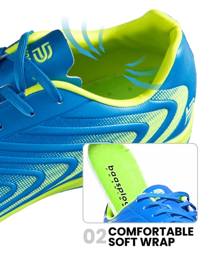 Baasploa Men's Professional Soccer Shoes Outdoor Anti-Slip Training Sport Shoes Male Light Leather Football Boots Chuteira Campo