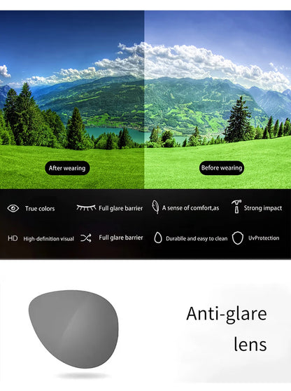 VIVIBEE Large Polarized Glasses Fit Over Sunglasses Photochromic Men Driving UV400 Fishing Outdoor Women Mirrored Dark Goggles