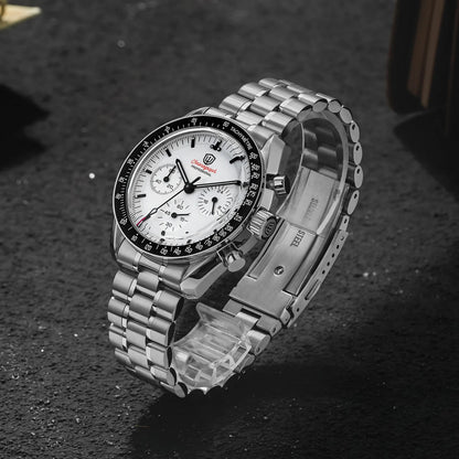 Relógio Masculino Watchdives New Wd1863 Quartz VK63 Chronograph, Safira Abaulada, Impermeável, 39Mm, Aço, Marca Premium, Luxo Business
