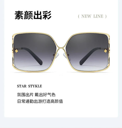 Fashion Oversized Sunglasses Women Big Frame Popular Luxury Brand Designer Shades Sun Glasses Oculos De Sol Feminino Gafas