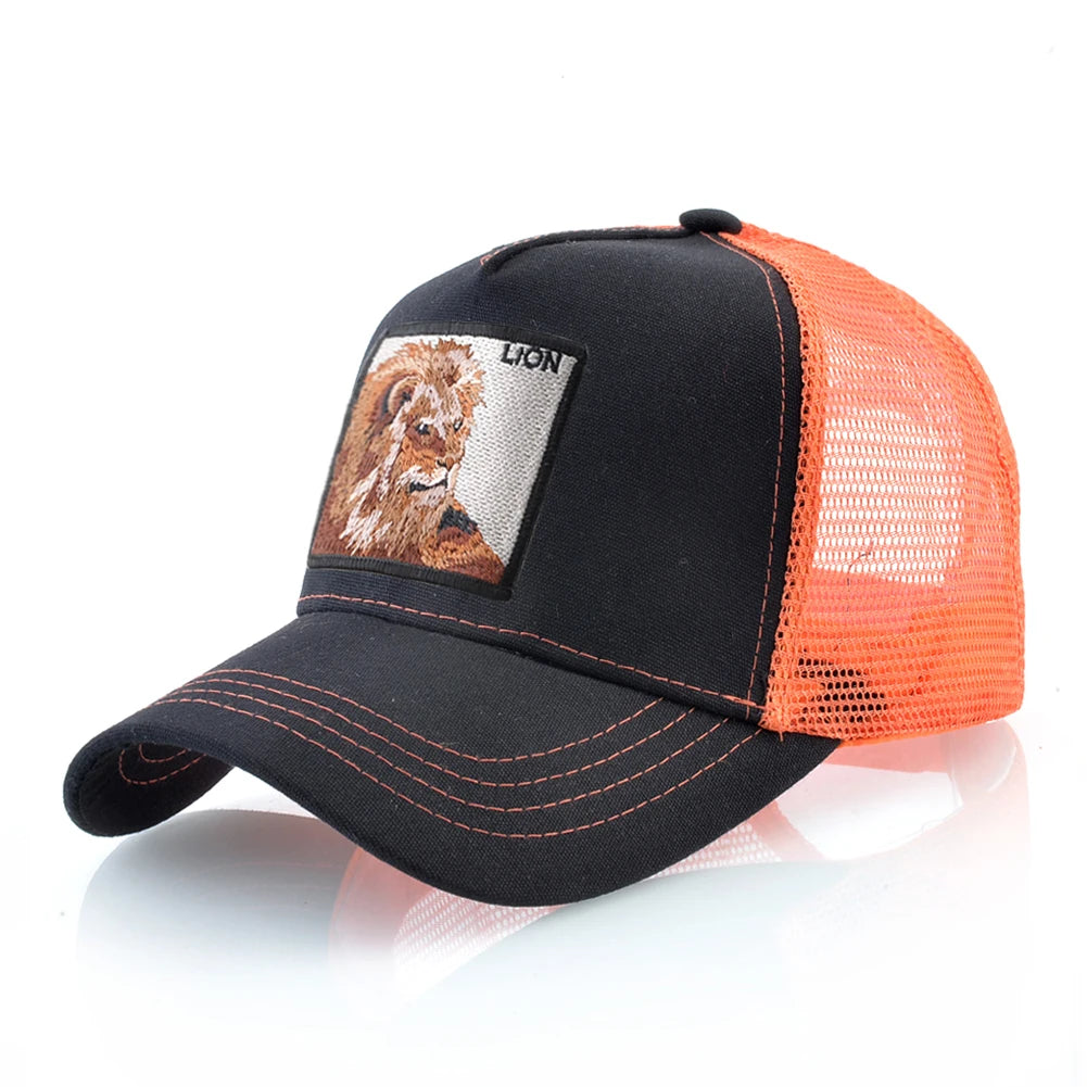 Hip Hop Baseball Cap With Lion Embroidery Patch Snapback Streetwear Trucker Caps Men Women Drake Baseball Hats Four Season Hat