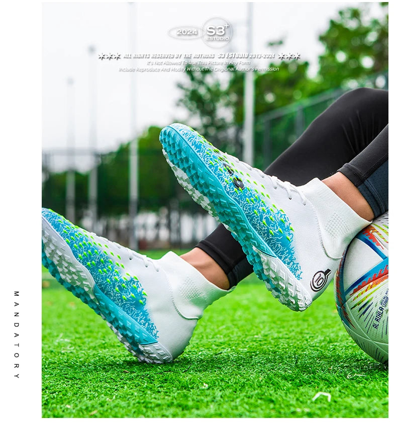 Chuteiras profissionais de futebol para homem, originais, para futebol indoor, relva e treino TF/FG