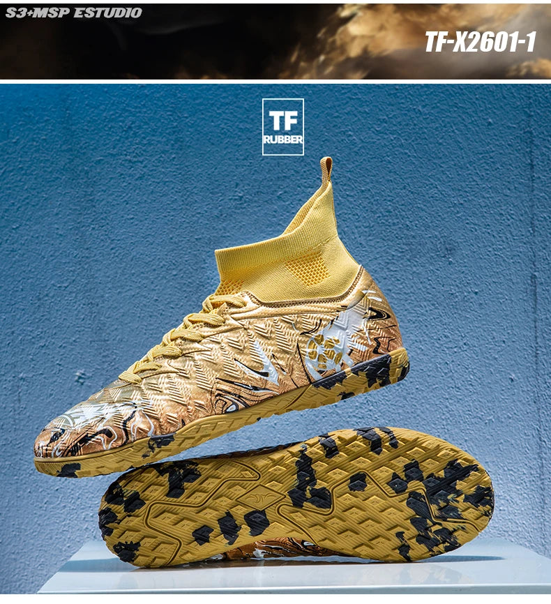 Novas Chuteiras de Futebol Profissionais para Homem, Antiderrapantes, Unissexo, Respiráveis, para Futsal e Desporto, Ultraleves, Drop Shipping