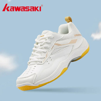 Sapatilhas de badminton masculinas Kawasaki. Sapatilhas desportivas profissionais para mulher. Sapatilhas respiráveis para recintos fechados. K-086