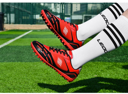 Soccer Shoes Men Turf Football Boots Fashion Firm Ground Studs Anti-Slip Boy Sneakers Original Outdoor Field Training Trainers