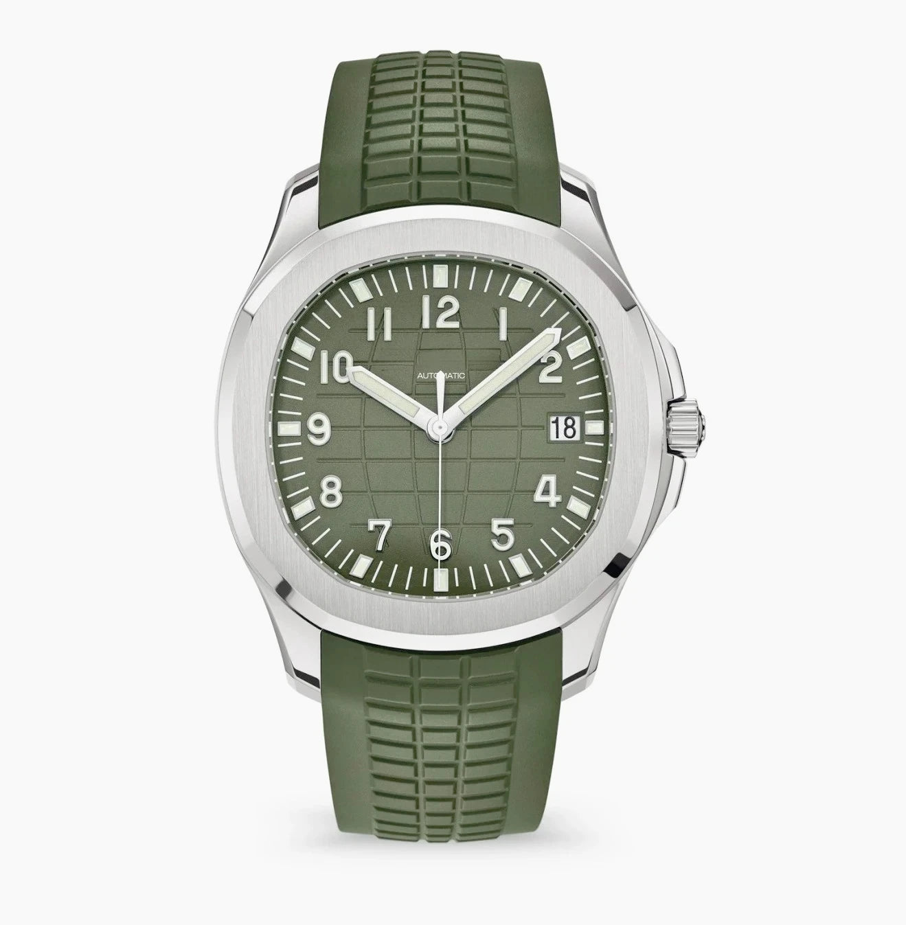 Automatic Men Watch Sapphire Stainless Steel Sport Waterproof Luminous Rubber Mechanical Luxury Military Watches
