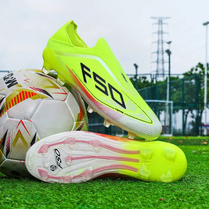 New Men's Soccer Shoes Match Football Boots Non-Slip Boys High-Quality Outdoor Sneakers Grass Cleats Hot-Selling High-Top Light