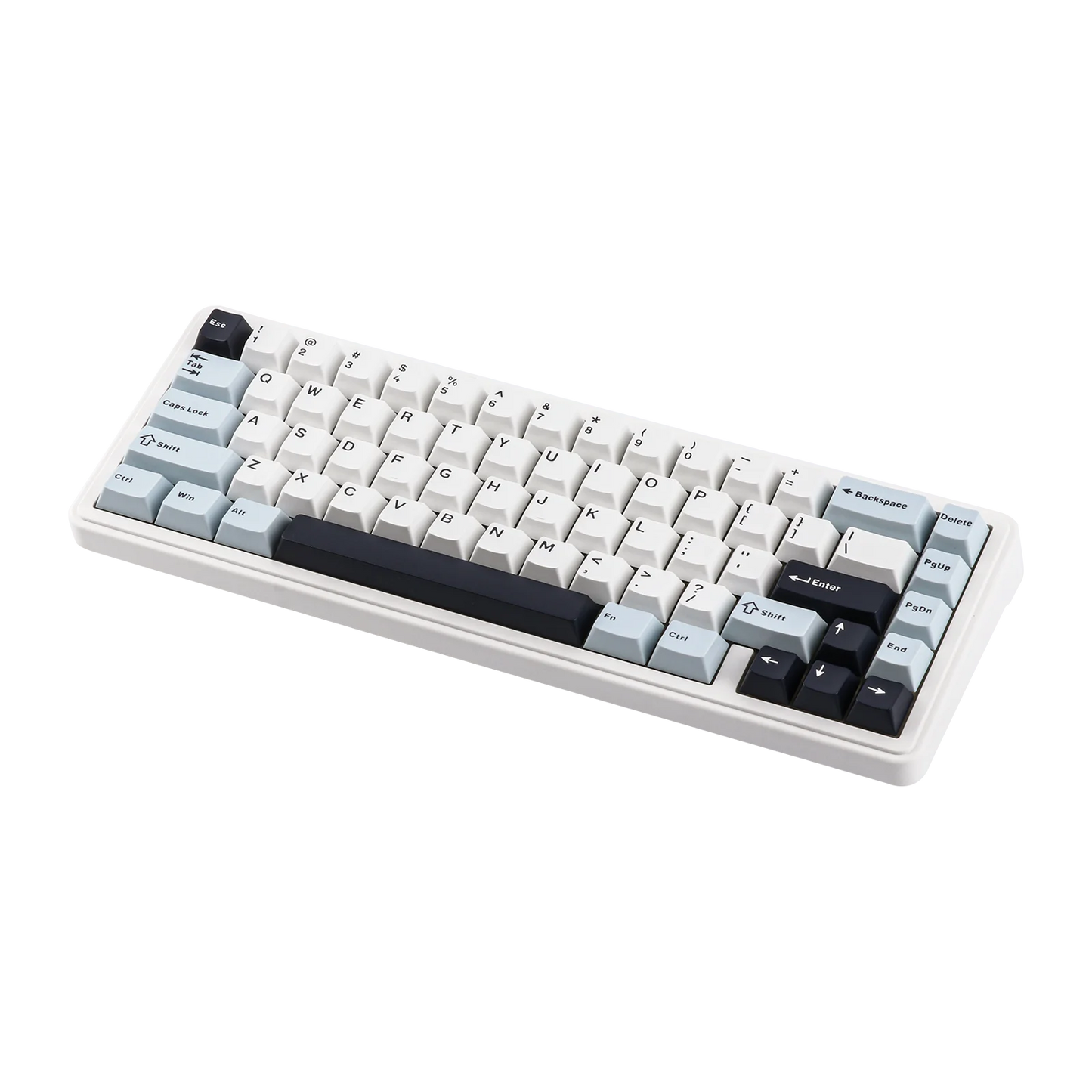 Teclado mecánico EPOMAKER x AULA F65 con distribución 65%, hot-swap, montaje gasket y conexión con cable/Bluetooth/inalámbrica 2.4G para Mac/Win