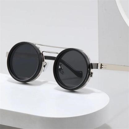 KLASSNUM Adjustable Sunglasses Men Nd Filter Glasses ND9 Speed Dimming Sun Glasses Round Polarized Fishing Driving Eyewear 2026