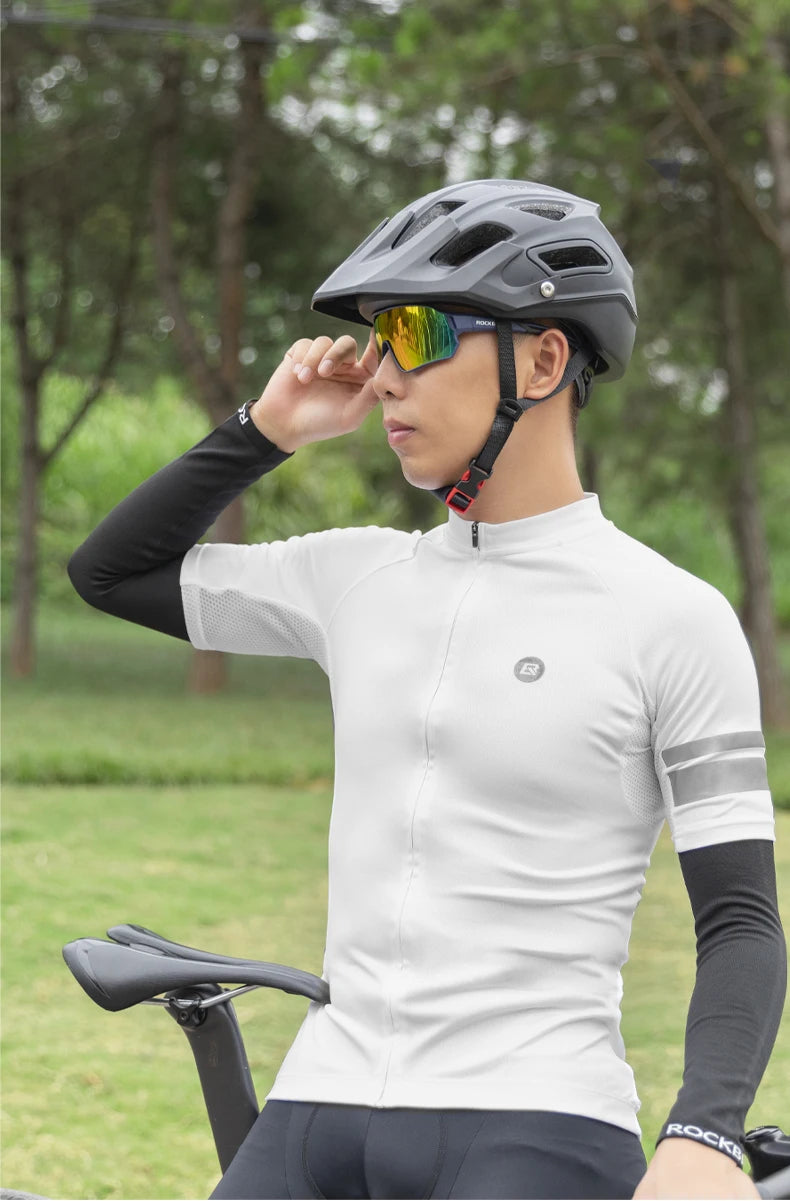 ROCKBROS Polarized Bike Glasses UV400 Sun Protection Cycling Sunglasses Ultralight Large Frame MTB Road Bicycle Eyewear Glasses