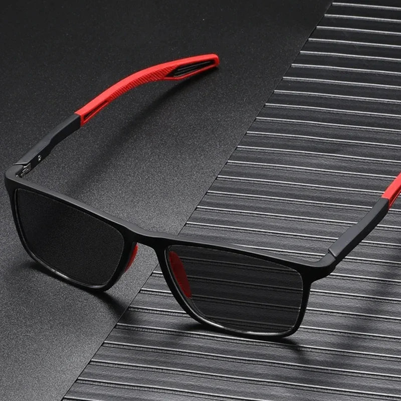 Men Women's Sports Sunglasses Square TR90 Frame Sun Glasses Eyewear Vintage Flexible Riding Goggle Shades Eyeglasses UV400