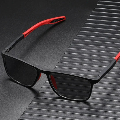 Men Women's Sports Sunglasses Square TR90 Frame Sun Glasses Eyewear Vintage Flexible Riding Goggle Shades Eyeglasses UV400