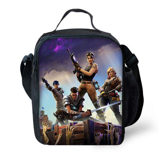 Hot Game Child Insulated Large Fortnite Capacity Bag for Boy Girl Student Outdoor Picnic Reusable Thermal Cooler Lunch Box