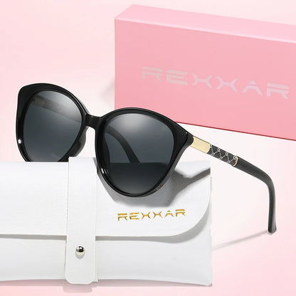 REXXAR Polarized High Quality Cat Eye Sunglasses Women Men Sexy Fashion Brand Sun Glasses Shopping Party Male Female Glasses