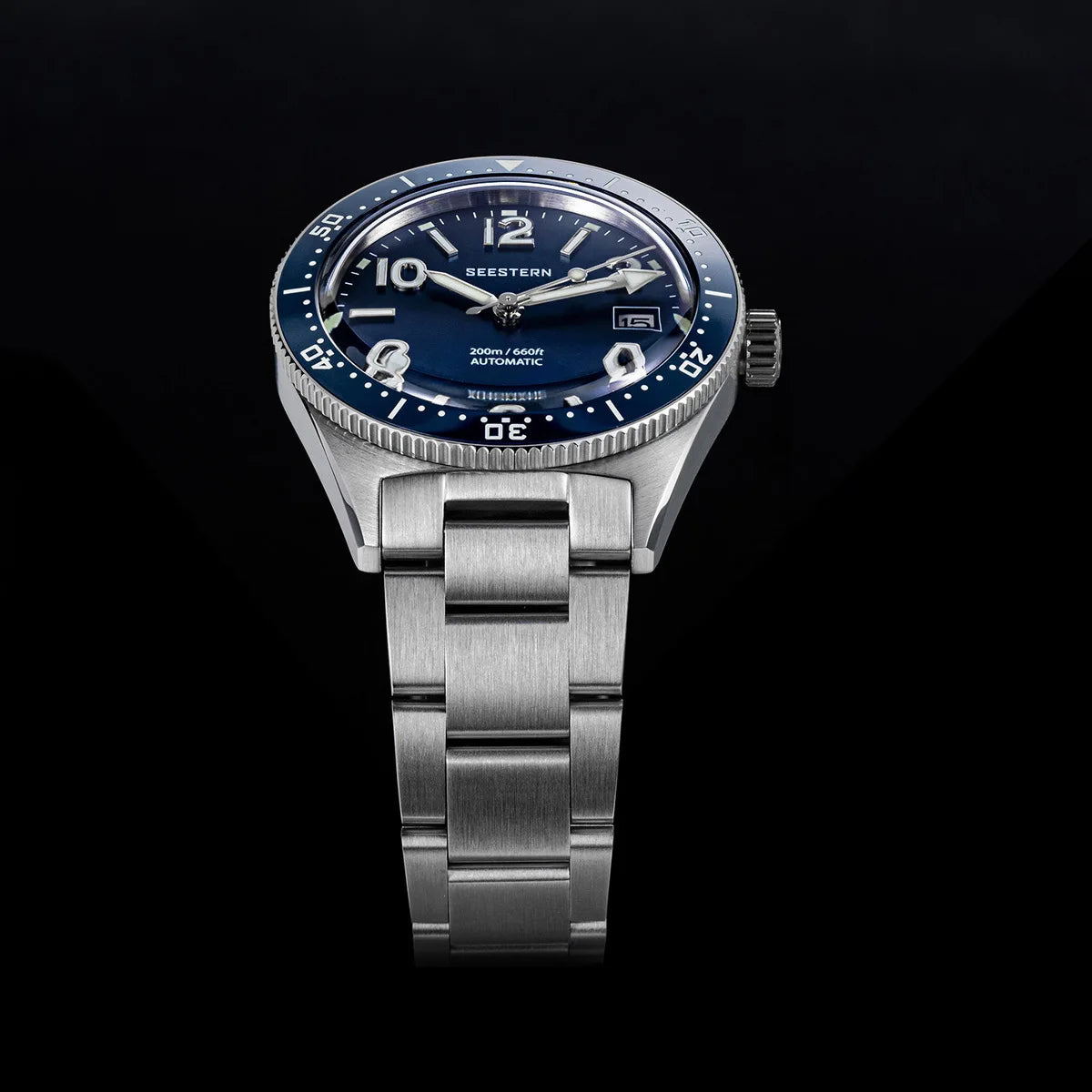 Sugess Diving Watch for Men Automatic Mechanical Wristwatches 20ATM Waterproof Sapphire NH35A Movement BGW9 Luminous New S434-2