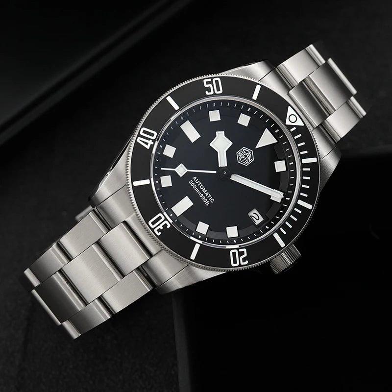 San Martin SN0121TD Titanium Diving Watch ST2130 Automatic Movement Watches Grade5 Titanium 120 Click Waterproof 300m Wristwatch