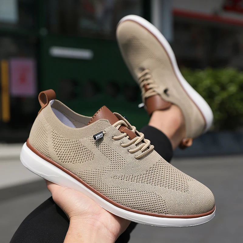 Mocasines deportivos de malla para hombre, calzado antideslizante de corte bajo, zapatos casuales deportivos, superventas, zapatos de diseño 2025