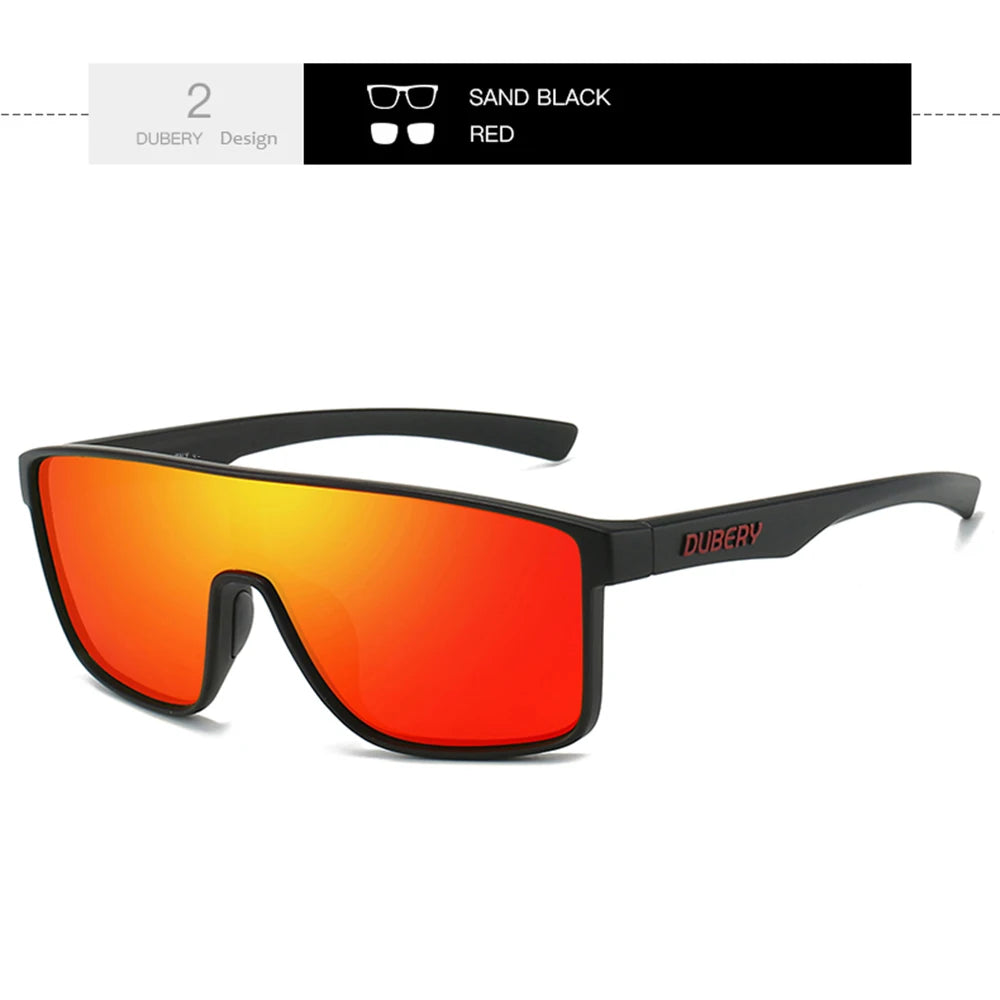 DUBERY Full Rim Polarized Sunglasses For Men And Women 9 Colors Model 379