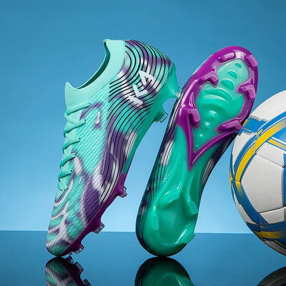 New Men's Soccer Shoes Hot-Selling Sneakers Grass Cleats High-Quality Football Boots Non-Slip Boys Match Outdoor High-Top Light