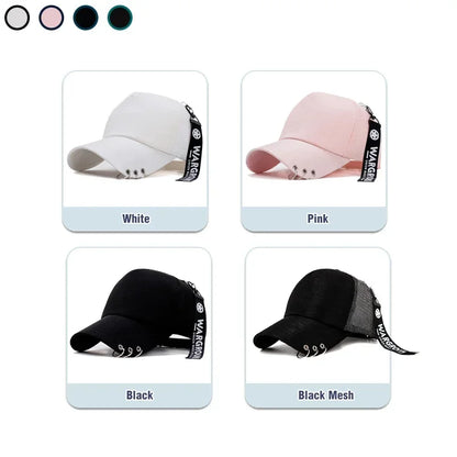 Personalisierte Baseballcap aus Metall mit klassischem Schirmdesign, leicht und atmungsaktiv! Vier Farben zur Auswahl