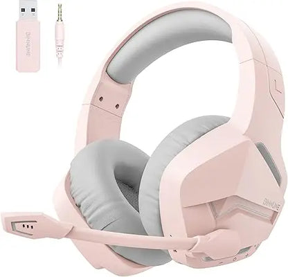 BINNUNE BW01 casque de jeu sans fil pour PC PS4 PS5 Playstation 4 5, 2.4G sans fil Bluetooth USB casque de joueur avec micro