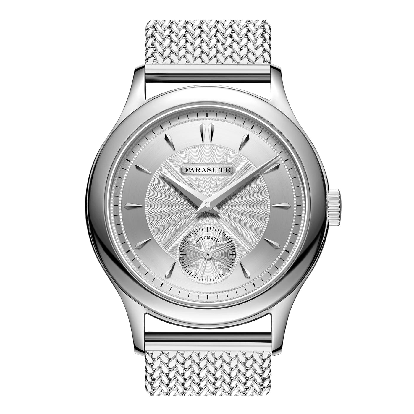 FARASUTE Retro Hangzhou Customized Movement Automatic Mechanical Watch Men Sapphire Stainless Steel Small Second Hand Wristwatch