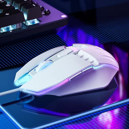 Ratón gaming HP M1 con cable, iluminación blanca, USB, para eSports, gaming, oficina, PC de sobremesa y portátil