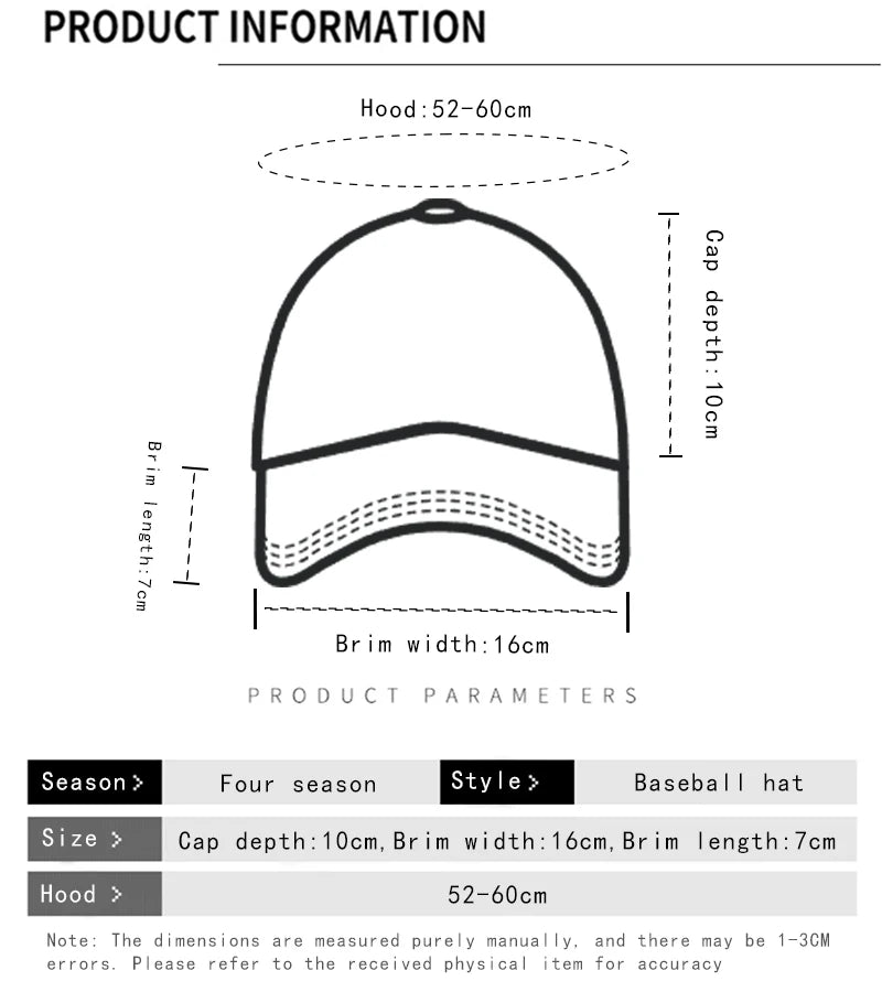 New Men Women Personal Embroidered Wing Double-edged Blade Baseball Hats Sunshade Distress Versatile Street Peaked Caps Fashion