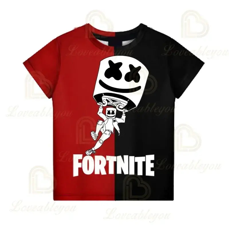 Camiseta Battle Royale Fortnite Victory para niños, tops para niñas y niños, camisetas Harajuku infantiles 3D, NUEVO DISEÑO 2025