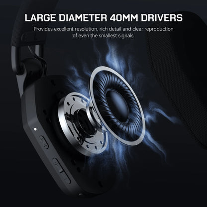 Cuffie gaming wireless tri-mode EKSA G19BT – Bluetooth 5.4, 2.4GHz a bassa latenza, cuffie gaming con microfono per PC, PS5, Xbox