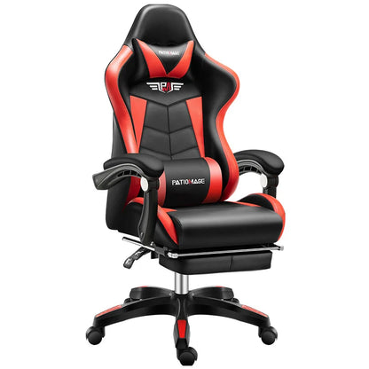 Ergonomic Gaming Office Chair with Adjustable Height, Comfortable Computer Desk Chair, E-Sports Chair with Armrests for Home & Office