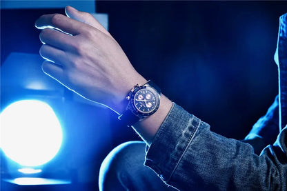 Novo Original PAGANI DESIGN PD-1664 Relógio de Pulso de Luxo para Homem, Movimento de Quartzo Japonês VK63, Safira, Cronógrafo Resistente à Água, Dourado
