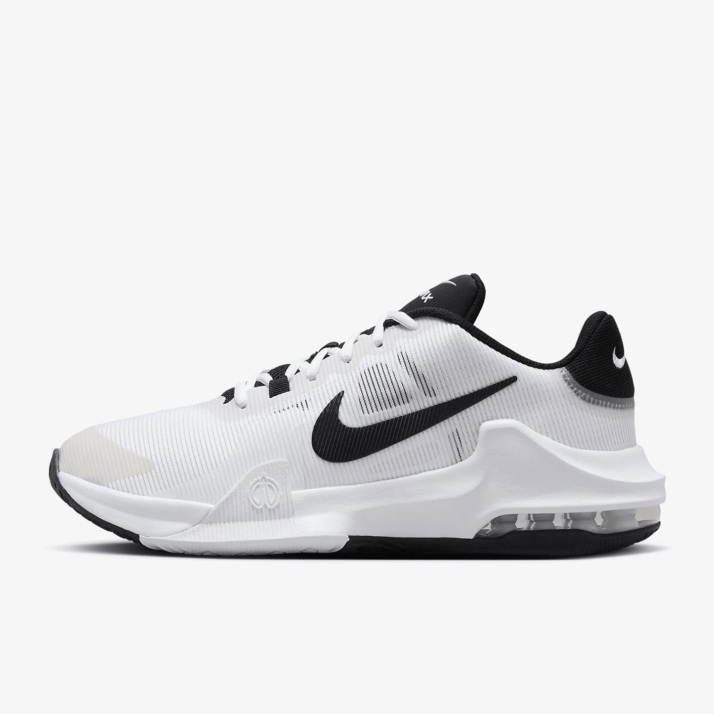 Scarpe da basket da uomo Nike genuine Impact 4 DM1124-103, pratiche, con ammortizzazione a cuscino d’aria