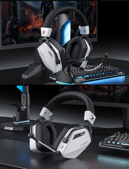 XIBERIA Wireless Gaming Headphones K03S Pro 7.1 Surround Sound 2.4GHz 4 Mode Headsets Gamer 2000mAh Battery Low Latency IEM