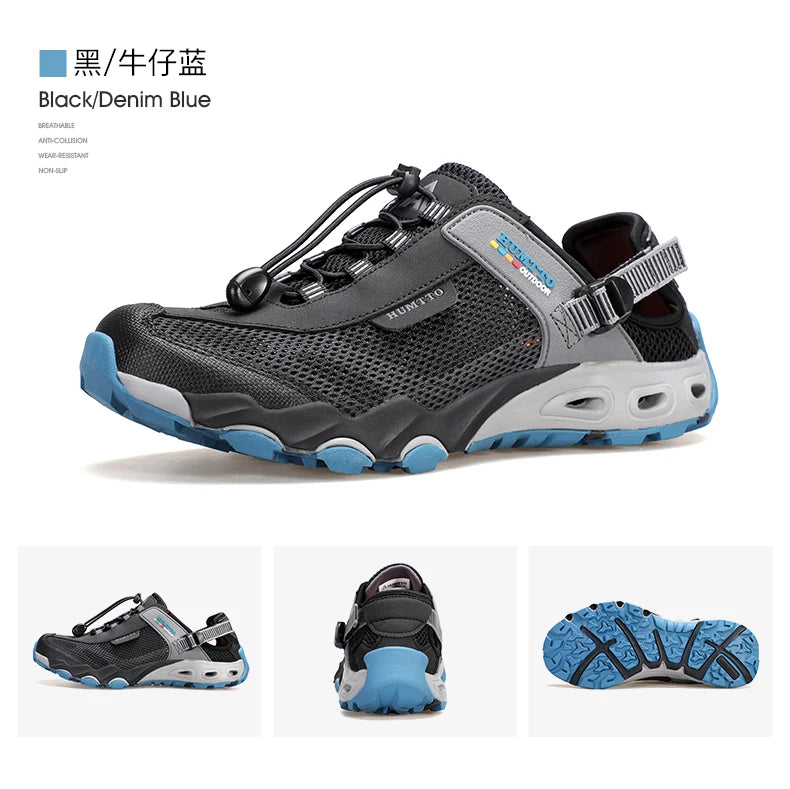HUMTTO Scarpe da trekking outdoor e da guado da uomo, scarpe acquatiche in mesh traspirante ad asciugatura rapida, sneakers da acqua alla caviglia da donna antiscivolo