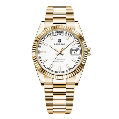 Orologio da uomo Corgeut Luxury 36MM ST1644 automatico meccanico con zaffiro, Relógio Masculino 10BAR, day, swim e dress watch