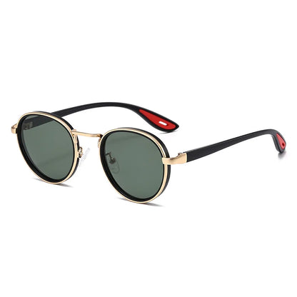 Metal Oval Lens Sunglasses UV Protection Retro Small Frame Sun Glasses Classic Brand Designer Eyepiece for Women Men