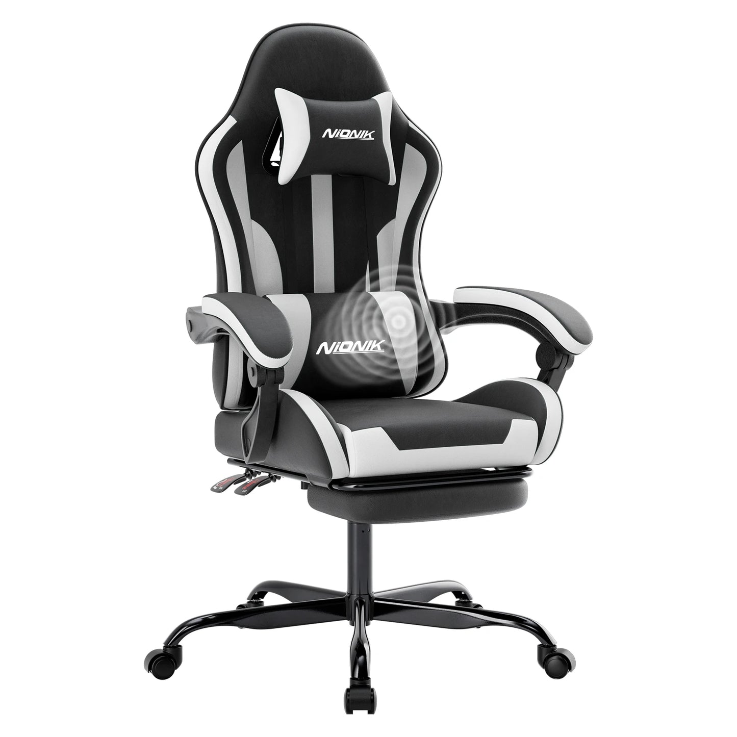 Ergonomic Gaming Chair with Headrest and Lumbar Support For Office Computer Living Room Computer Chair with Footrest