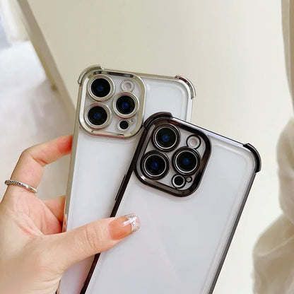 Funda de teléfono FortniteS popular con acabado metalizado para iPhone 17 17e 16e 16 15 14 13 12 11 Pro Max X XR XSMax 7 8 Mini Air Plus anticaídas