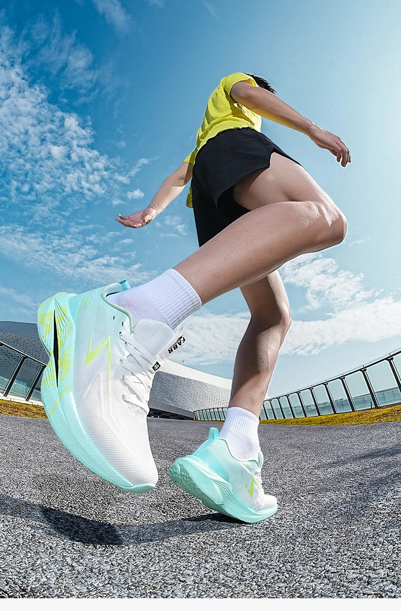 Running Shoes Carbon Plate Specialty Marathon Men's Sports Mesh Breathable Lightweight Women's Athletic Non-Skid Sneakers