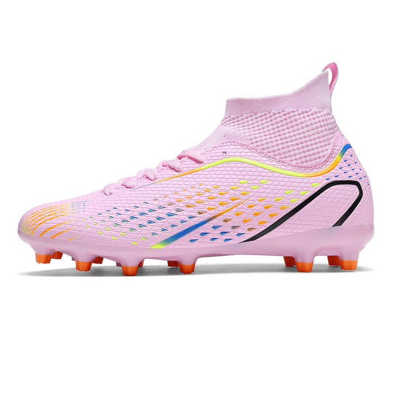 Men Outdoor Football Boots FG/TF Professional Training Soccer Shoes Cleats Turf Futsal Match Grass Unisex Non-slip Breathable