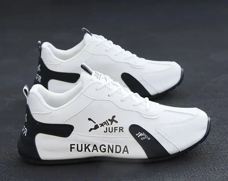 Pánské voděodolné tenisky z PU kůže, ležérní sportovní obuv, lehké, prodyšné, ploché, protiskluzové tenisky, Zapatillas Hombre