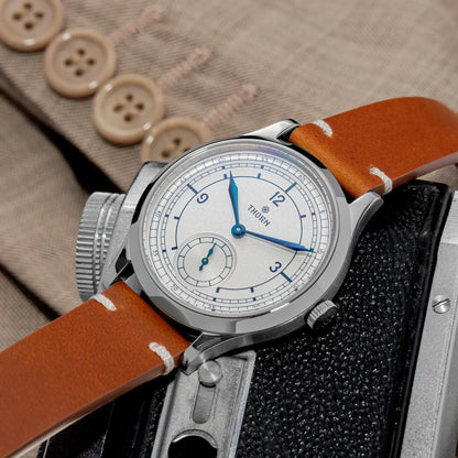 THORN T001 Quartz Watch 316L Stainless Steel Sapphire Crystal Waterproof Grilled Blue Hands Fashion Business Men Women Watch
