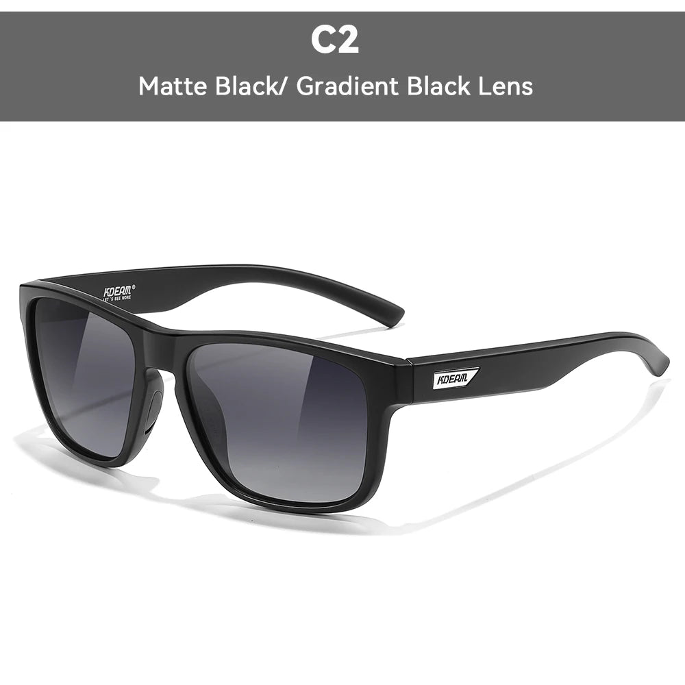 KDEAM XXL Size Men's Polarized Sunglasses Outdoor Sports Goggles Overall Width 155mm Extra Large Sunglass