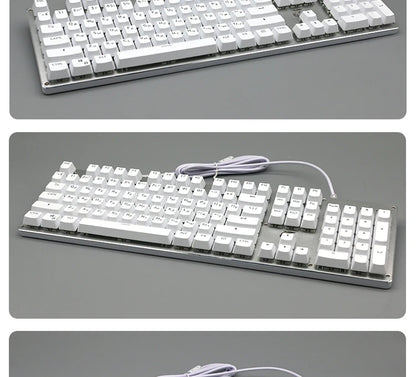 104 Teclas Keycaps Retroiluminadas Coreano Francês Russo Espanhol Alemão para Teclado Mecânico com Switch MX, Perfil OEM, Teclas ABS DIY