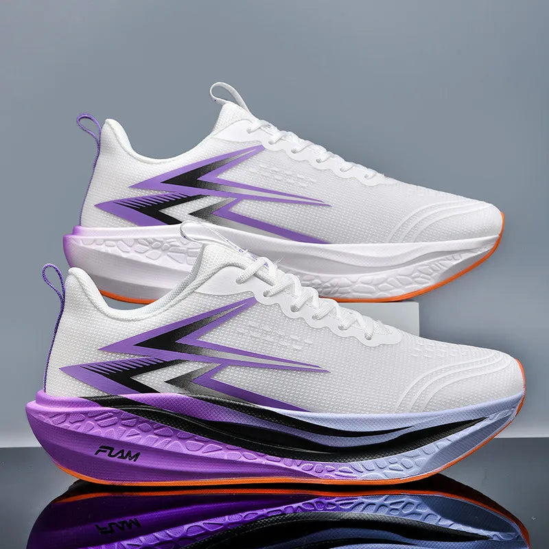 Sports Running Shoes Specialty Marathon Men Breathable Lightweight Carbon Board Women's Comfortable Athletic Nonskid Sneakers