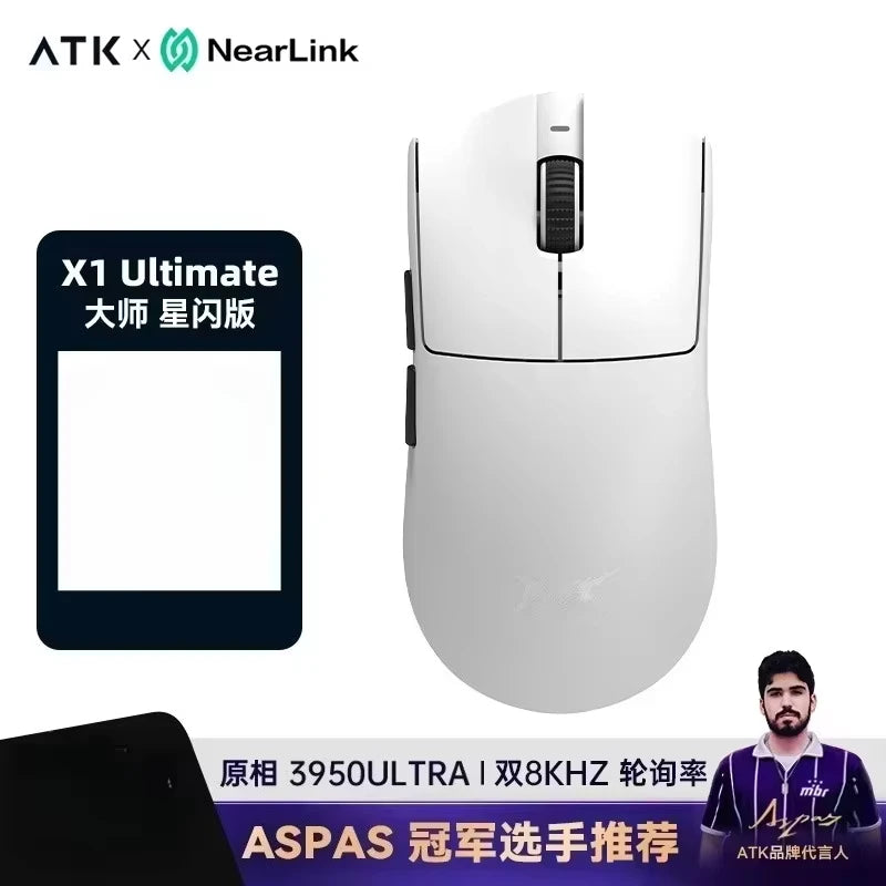 ATK Blazing Sky X1/X1V2 Mouse Gamer Wireless 8K Low Latency Lightweight FPS Liekong E-sports Gaming Mouse Custom Pc Accessories