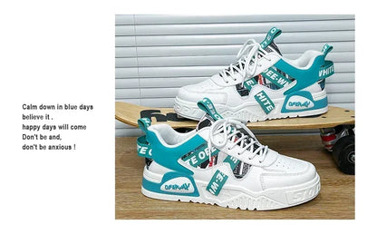 Zapatillas de hombre tipo skate para verano, en cuero, informales y de moda, para exterior, running, deporte, senderismo y tenis, con plataforma, diseño de lujo