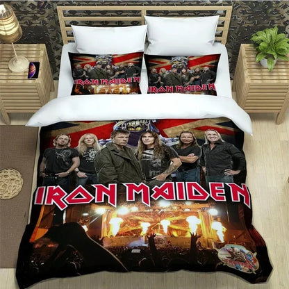 3D Rock Band I-Iron-M-Maiden Bedding Sets Exquisite Bed Supplies Set Duvet Cover Comforter Set Bedding Set Luxury Birthday Gift