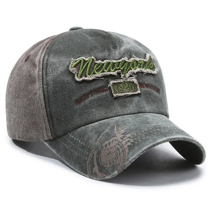 New Hat Spring and Summer European and American Sunscreen Baseball Cap Men's Washed Old Outdoor Casual Cap Women's Retro Sun Hat
